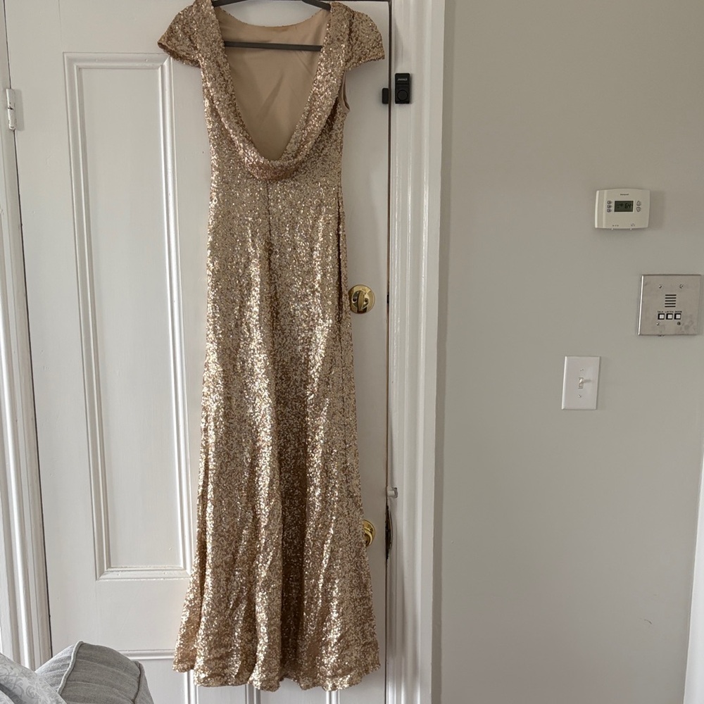 SORELLA VITA Gold Sequin Dress - Picture 3 of 3